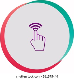 Click  icon. Vector design.