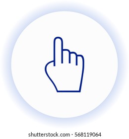 Click  icon. Vector design.