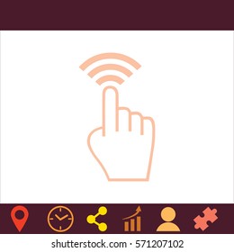 Click  icon. Vector design.