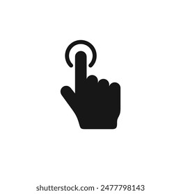 Click icon vector. EPS 10 editable vector