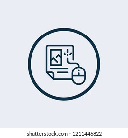 Click icon. Vector illustration
