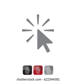 Click Icon. vector illustration