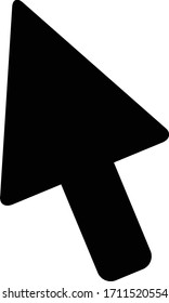 Haga clic en Ilustración vectorial Icono Ilustración en blanco y negro