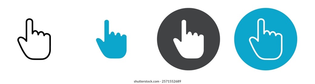 click icon Vector illustration in black