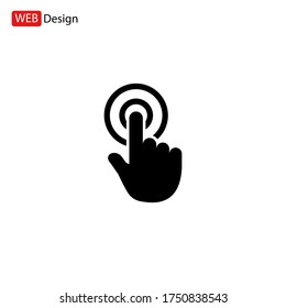 click icon. Vector illustration EPS 10.