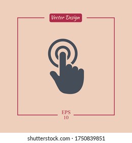 click icon. Vector illustration EPS 10.