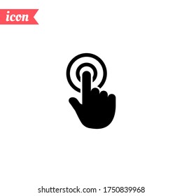 click icon. Vector illustration EPS 10.