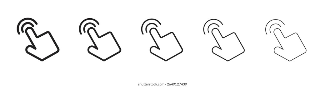 Click icon vector illustration isolated