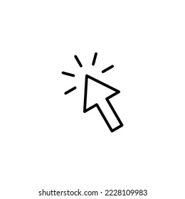 Click icon vector illustration. pointer arrow sign and symbol. cursor icon