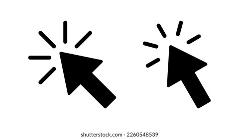 Click icon vector illustration. pointer arrow sign and symbol. cursor icon