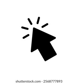 Click icon vector illustration. pointer arrow sign and symbol. cursor icon