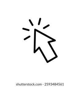 Click icon vector illustration. pointer arrow sign and symbol. cursor icon