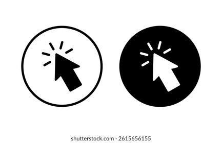 Click icon vector illustration. pointer arrow sign and symbol. cursor icon