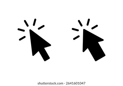Click icon vector illustration. pointer arrow sign and symbol. cursor icon