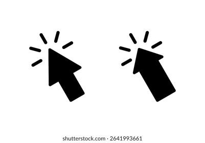 Click icon vector illustration. pointer arrow sign and symbol. cursor icon