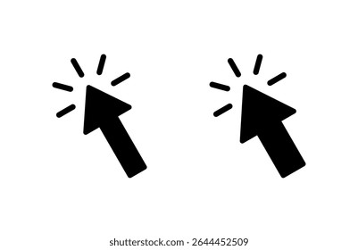 Click icon vector illustration. pointer arrow sign and symbol. cursor icon