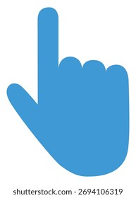 Click icon vector isolated on white background.