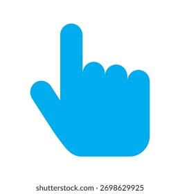 Click icon vector isolated on white background.