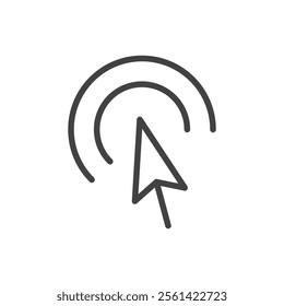 Click icon Vector logo set flat