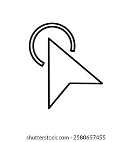 Click icon Vector logo set flat