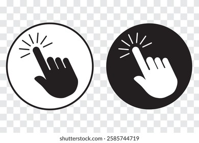  Click icon vector, Mouse pointer arrow, Cursor clicking vector icon. Vector illustration. Variety Design.