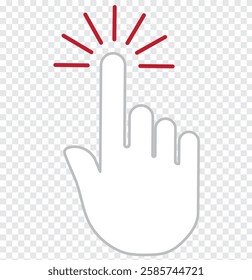  Click icon vector, Mouse pointer arrow, Cursor clicking vector icon. Vector illustration. Variety Design.