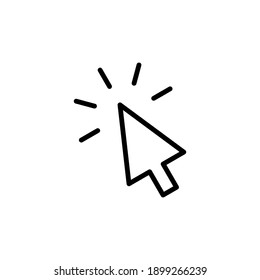 Click Icon Vector. Pointer Arrow Icon. Cursor Icon Vector