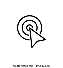 Click icon vector. pointer arrow icon. cursor icon vector
