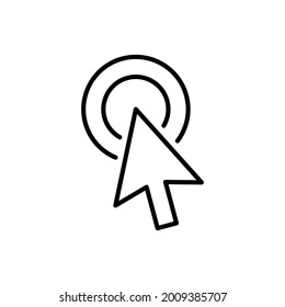 Click icon vector. pointer arrow icon. cursor icon vector
