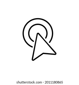 Click icon vector. pointer arrow icon. cursor icon vector
