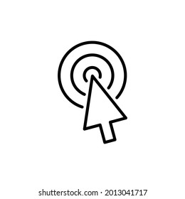 Click icon vector. pointer arrow icon. cursor icon vector