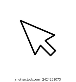 Click icon vector. pointer arrow icon. cursor icon vector