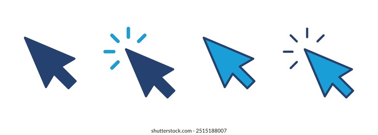 Click icon vector. pointer arrow icon. cursor icon vector