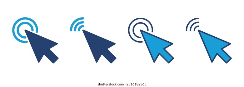 Click icon vector. pointer arrow icon. cursor icon vector