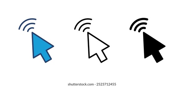 Click icon vector. pointer arrow icon. cursor icon vector