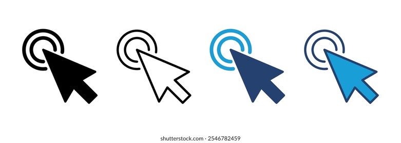 Click icon vector. pointer arrow icon. cursor icon vector
