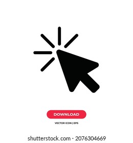 Click icon vector. Pointer sign