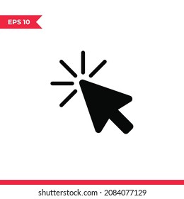 Click icon vector. Pointer sign