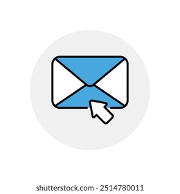 Icono de Hacer clic Vector Ilustración de stock