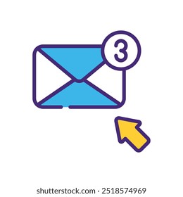 Click icon vector stock illustration