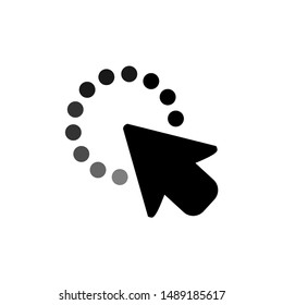 Click Icon. Vector symbol icon clicking cursor