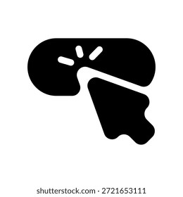 Click Icon Vector Symbol Design Illustration
