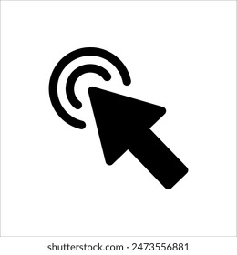 Click icon. Vector symbol in trendy flat style on white background.