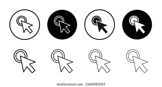 Click icon vector for web and mobile app. pointer arrow sign and symbol. cursor icon