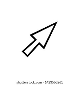 Click icon. Web arrow sign