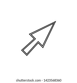 Click icon. Web arrow sign