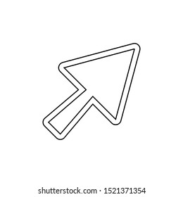 Click icon. Web arrow symbol. Cursor button