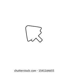 Click icon. Web arrow symbol. Mouse sign 