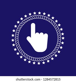 click icon,emblem, label, badge,sticker, logo. Designed for your web site design, logo, app, UI