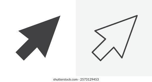 Click icons. flat and line style set